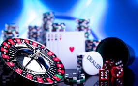 Layar pilihan permainan slot dan meja kasino langsung
